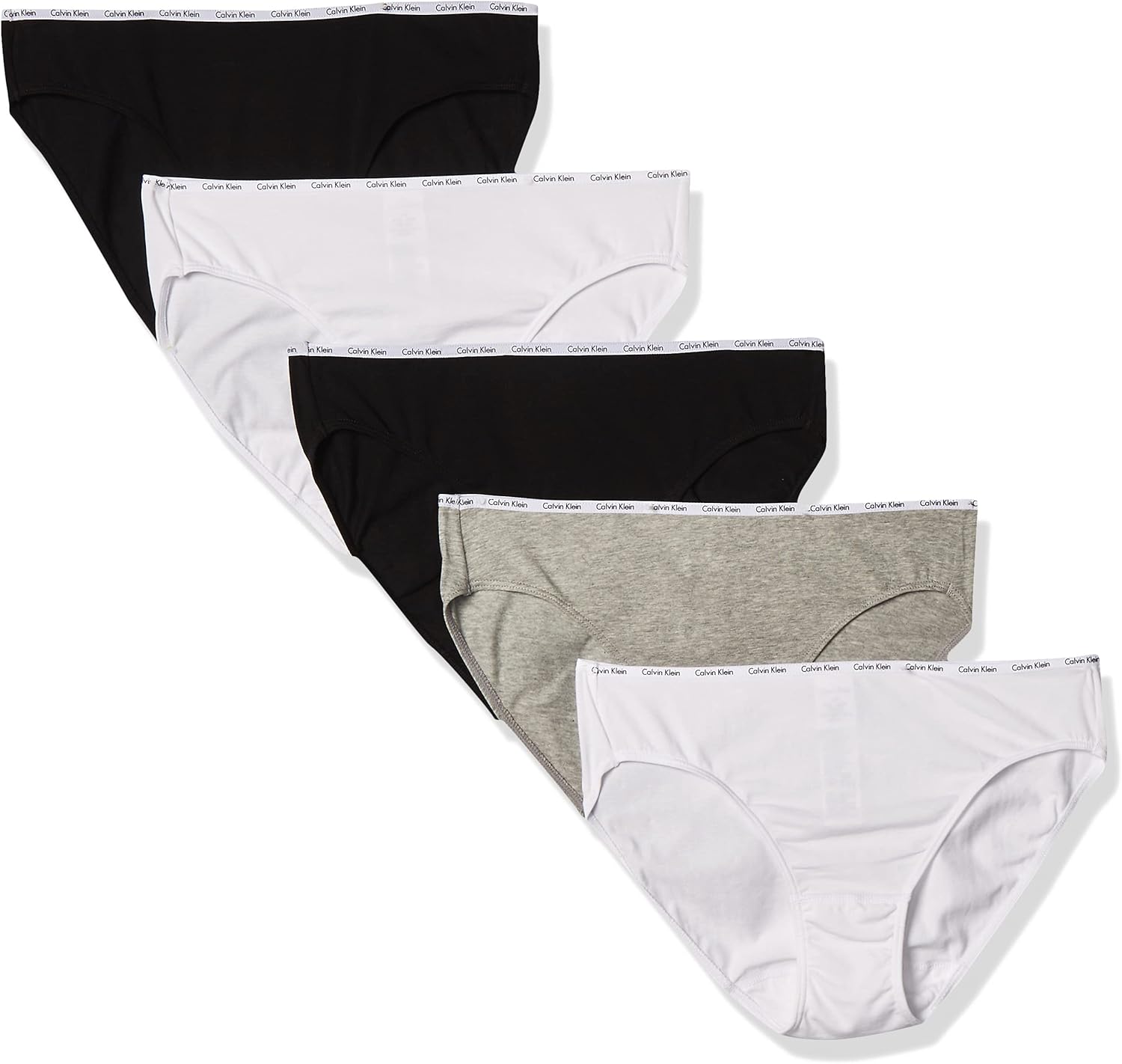 Calvin Klein Womens Cotton Stretch Logo Bikini Panties Multipack