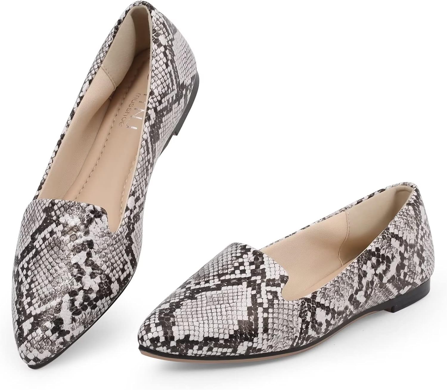 MUSSHOE Flat Shoes Women Comfortable Slip on Stylish Flats