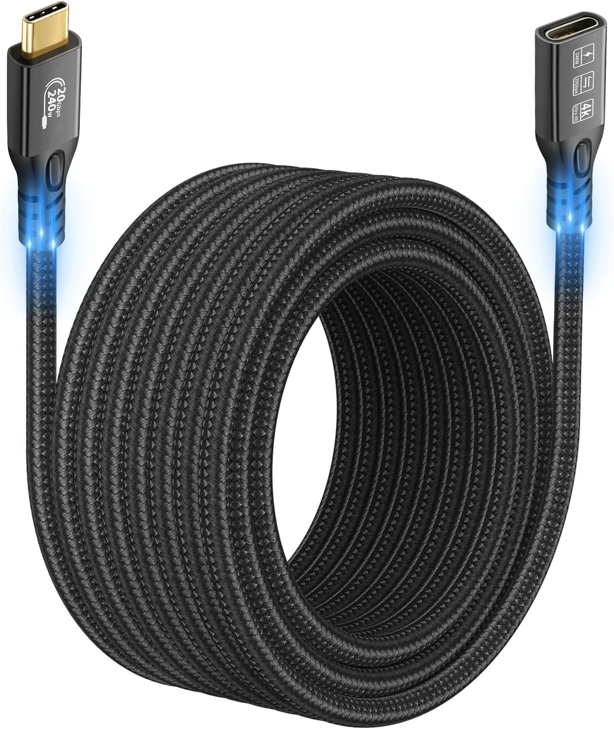 240W Thunderbolt 3 Extension Cable for MacBook