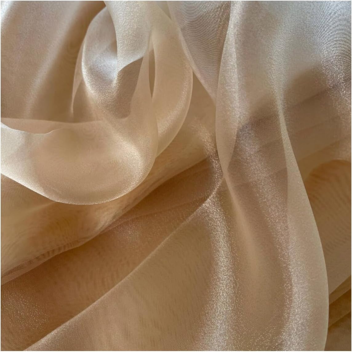 MDS Pack of 70 Yard Sheer Organza Fabric for Elegant Events