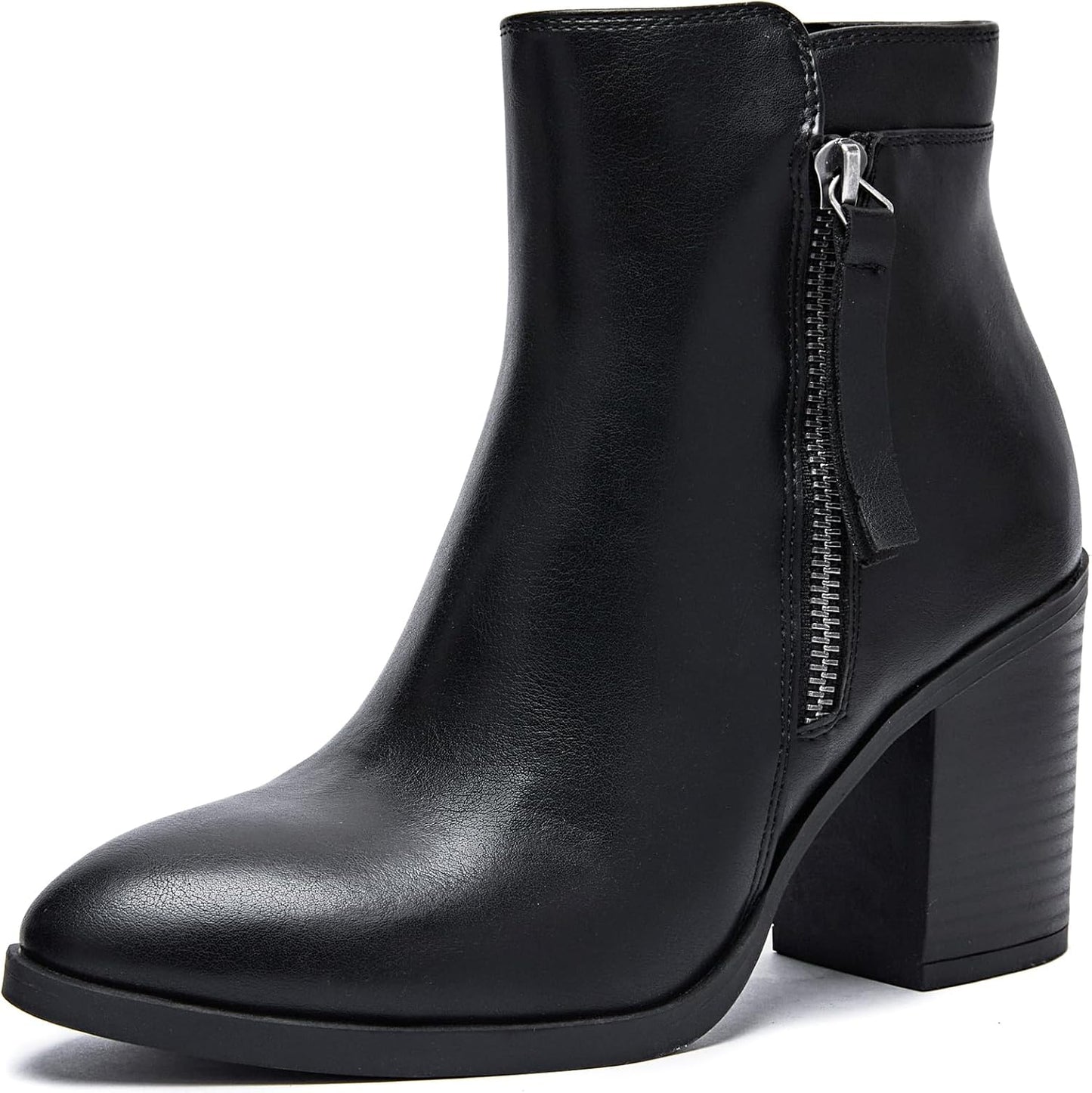 Women's Ankle Boots Low Chunky Heeled Booties for Fall