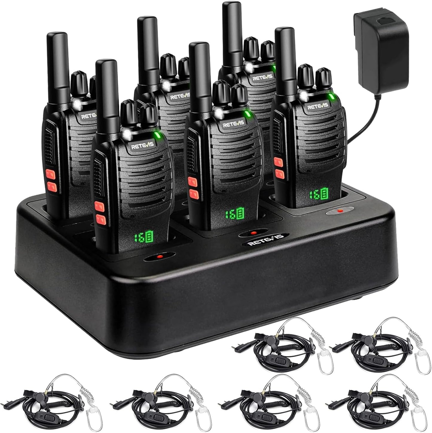 Retevis H-777H Walkie-Talkies with 6 Way Gang Charger Pack