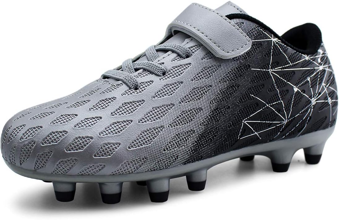 brooman Kids Firm Ground Soccer Cleats for Boys and Girls