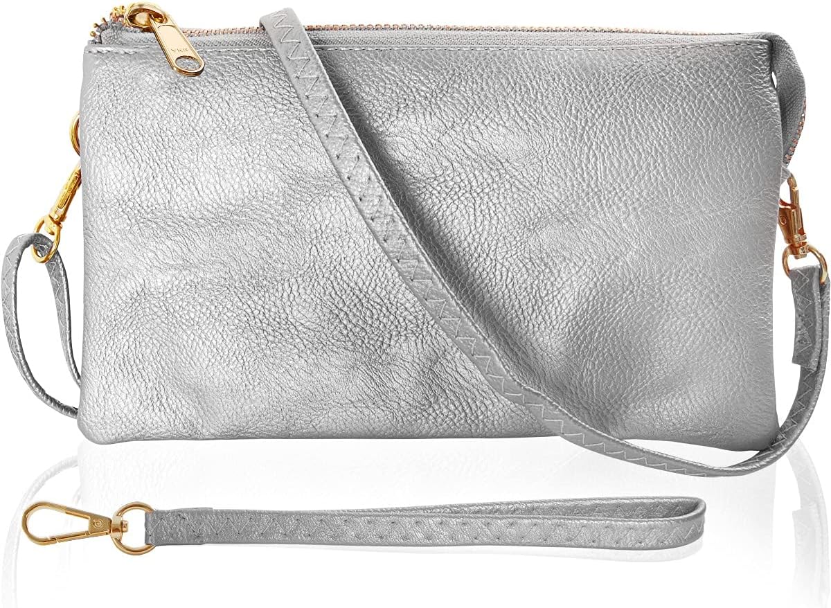 Vegan Leather Wristlet Purse for Women - Stylish Clutch Bag