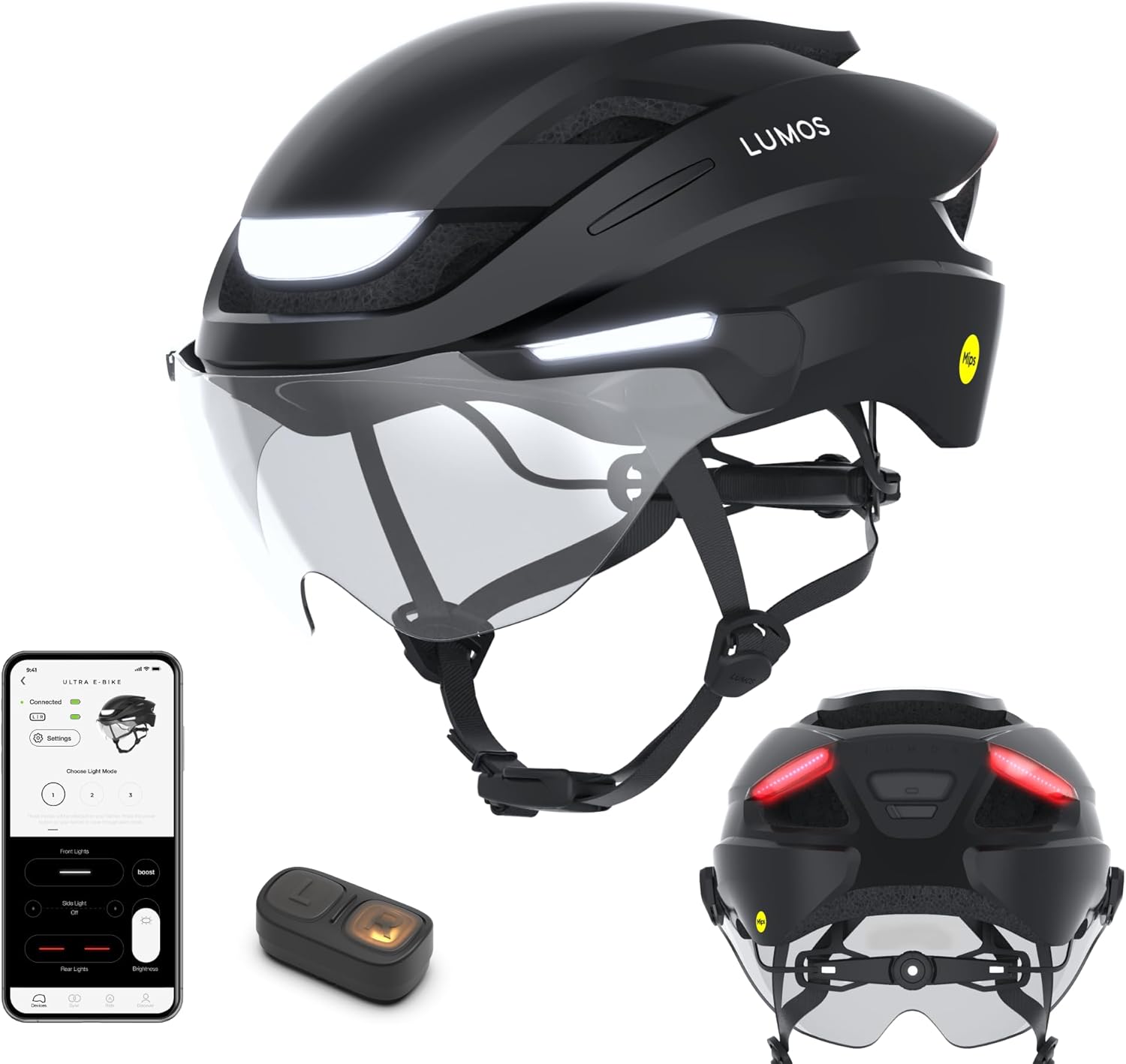 Lumos Ultra E-Bike Smart Helmet with LED Lights and MIPS Safety