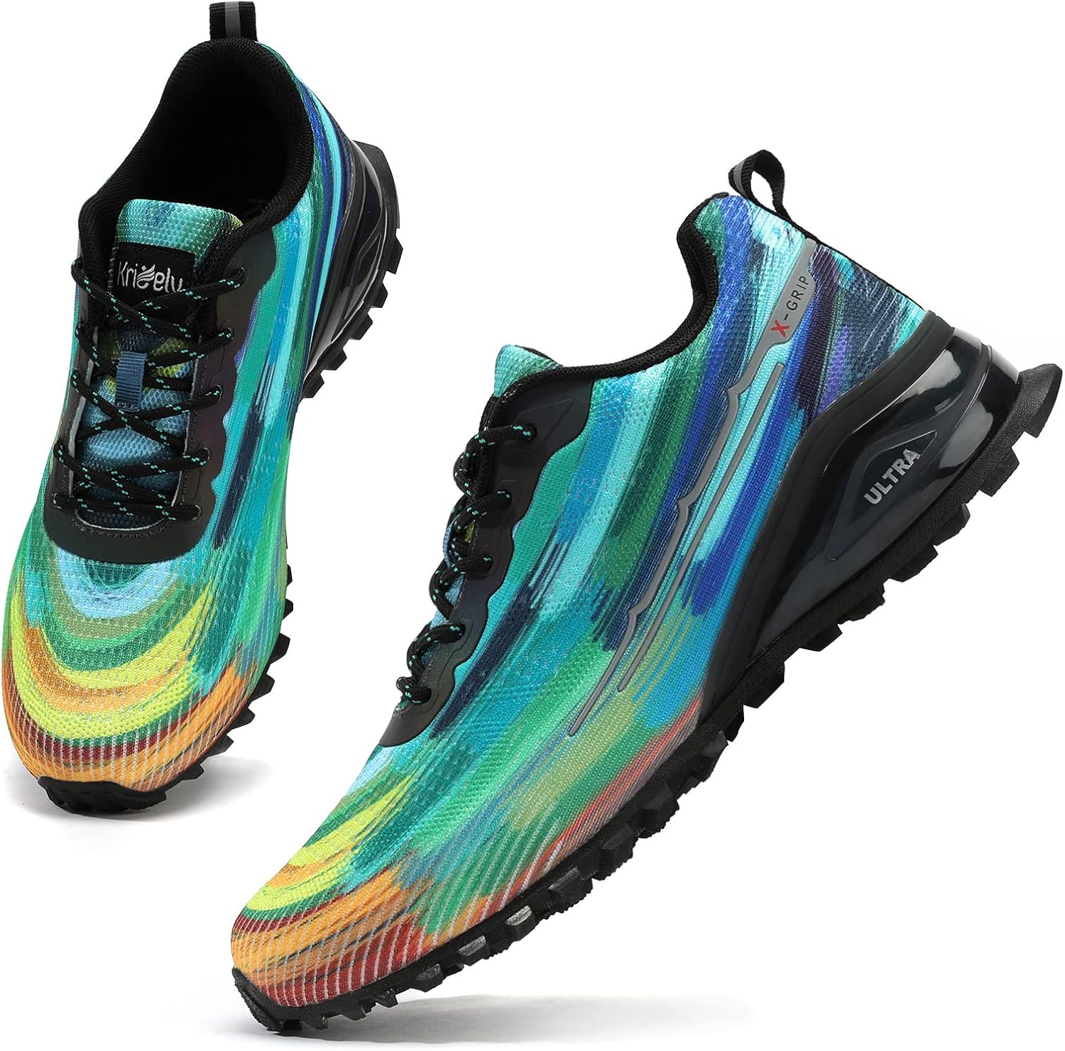 Kricely Men's Trail Running Shoes for Hiking and Casual Wear
