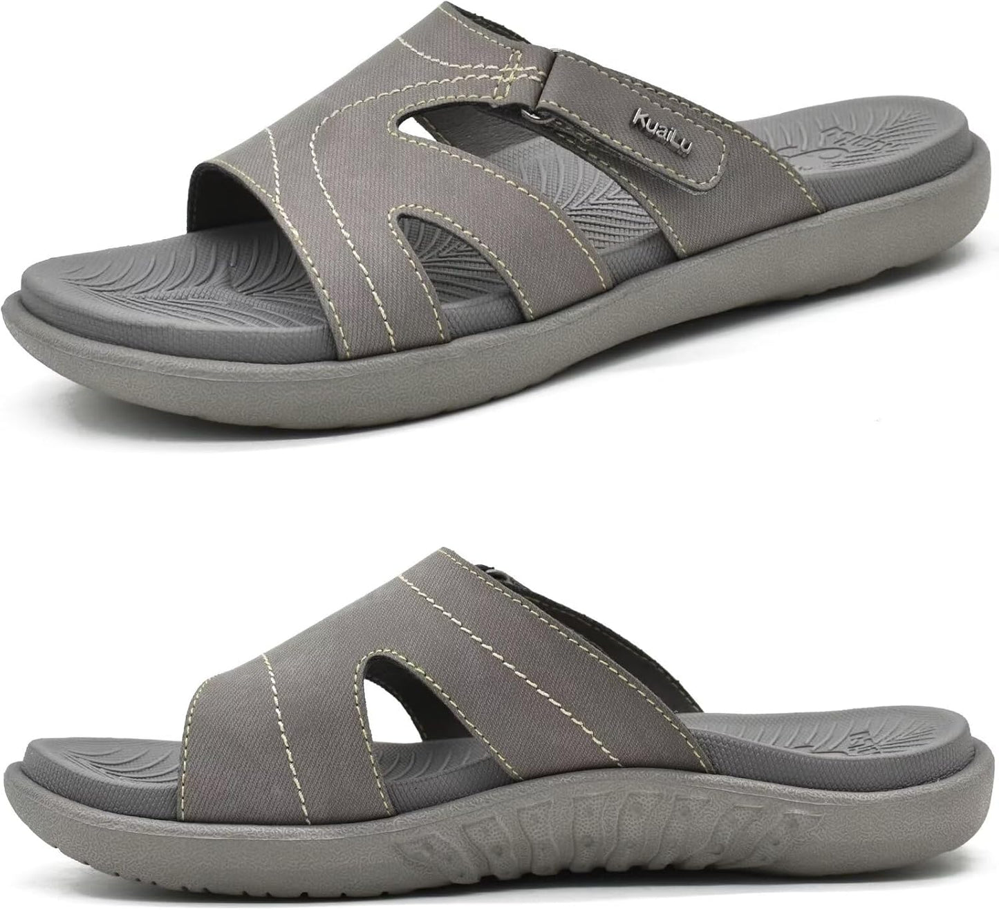 KuaiLu Womens Fashion Orthotic Slides for Comfort and Style