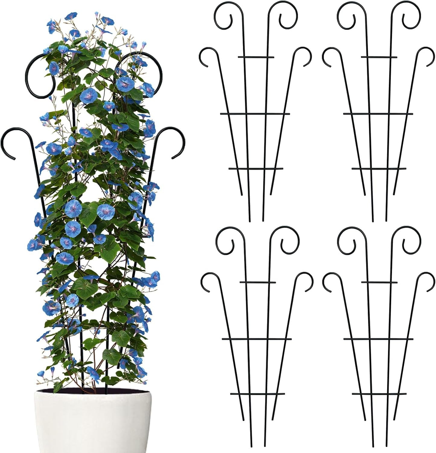 4 Pack 43 Inch Indoor Plant Trellis for Climbing Plants and Vines