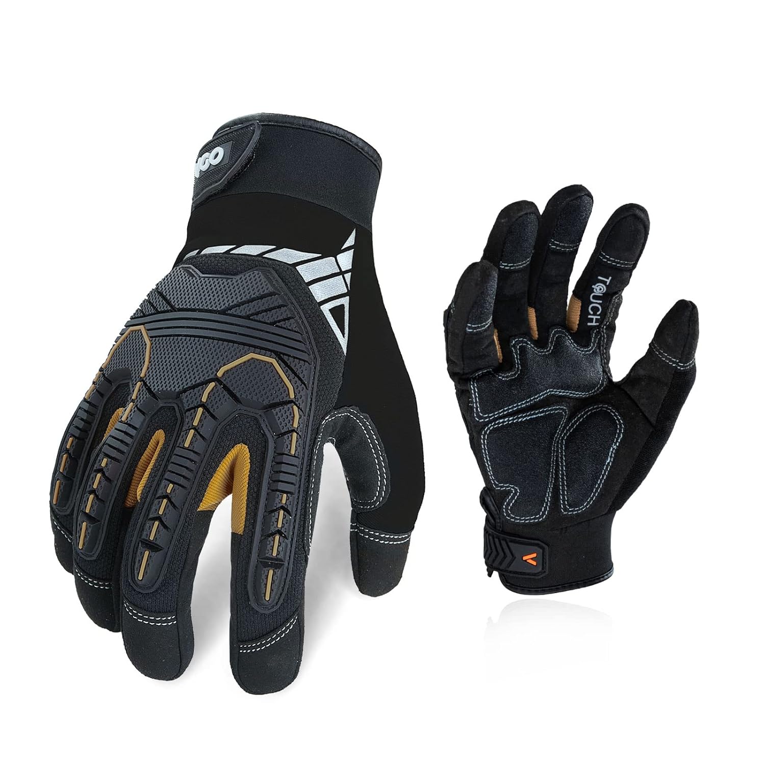 Vgo Heavy Duty Synthetic Leather Work Gloves for Mechanics