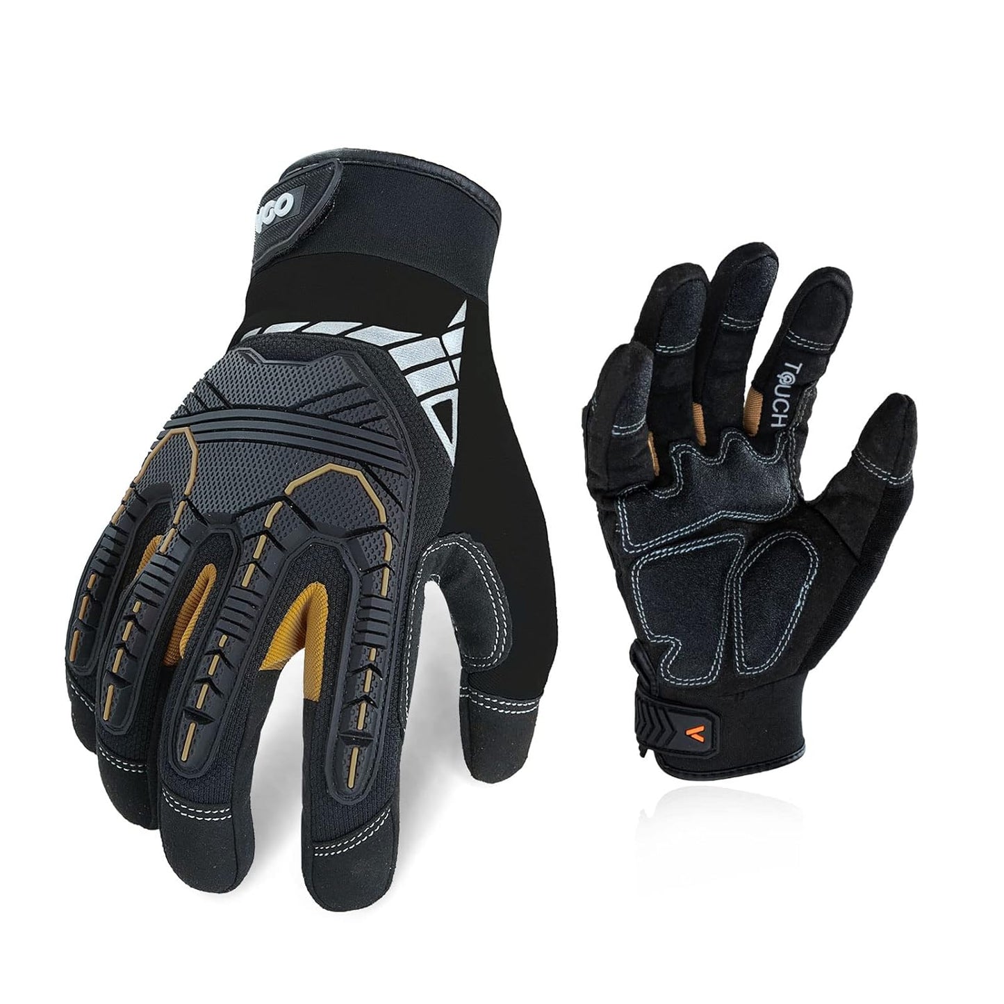 Vgo Heavy Duty Synthetic Leather Work Gloves for Mechanics