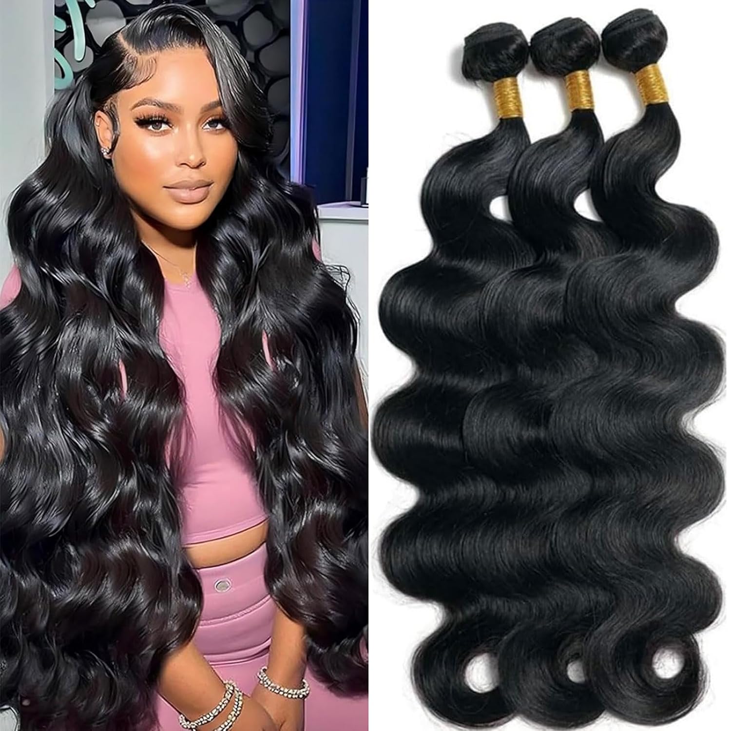Human Hair Bundles Body Wave 18 20 22 Inch Unprocessed Quality