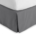 King Bed Skirt 15-In Drop Tailored Fit - Grey - Classic Finish