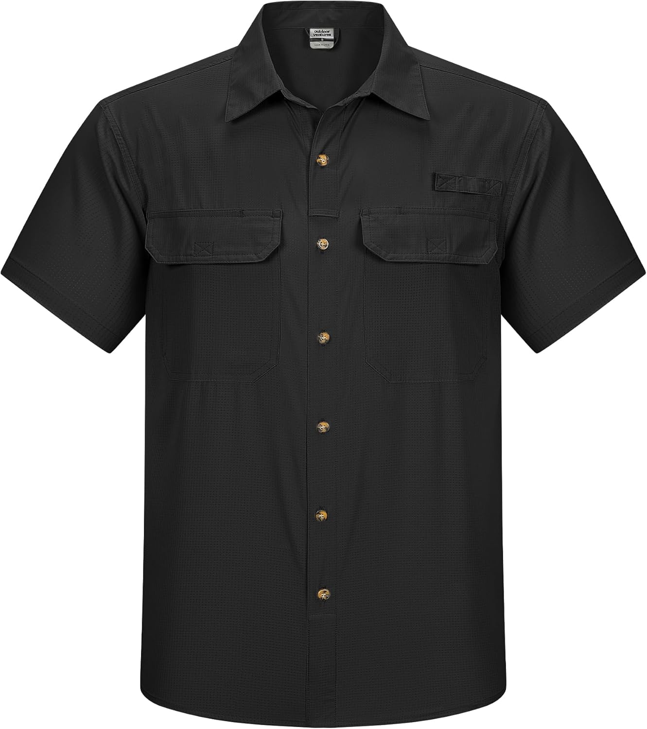 Outdoor Ventures Men's Lightweight Short Sleeve Fishing Shirt