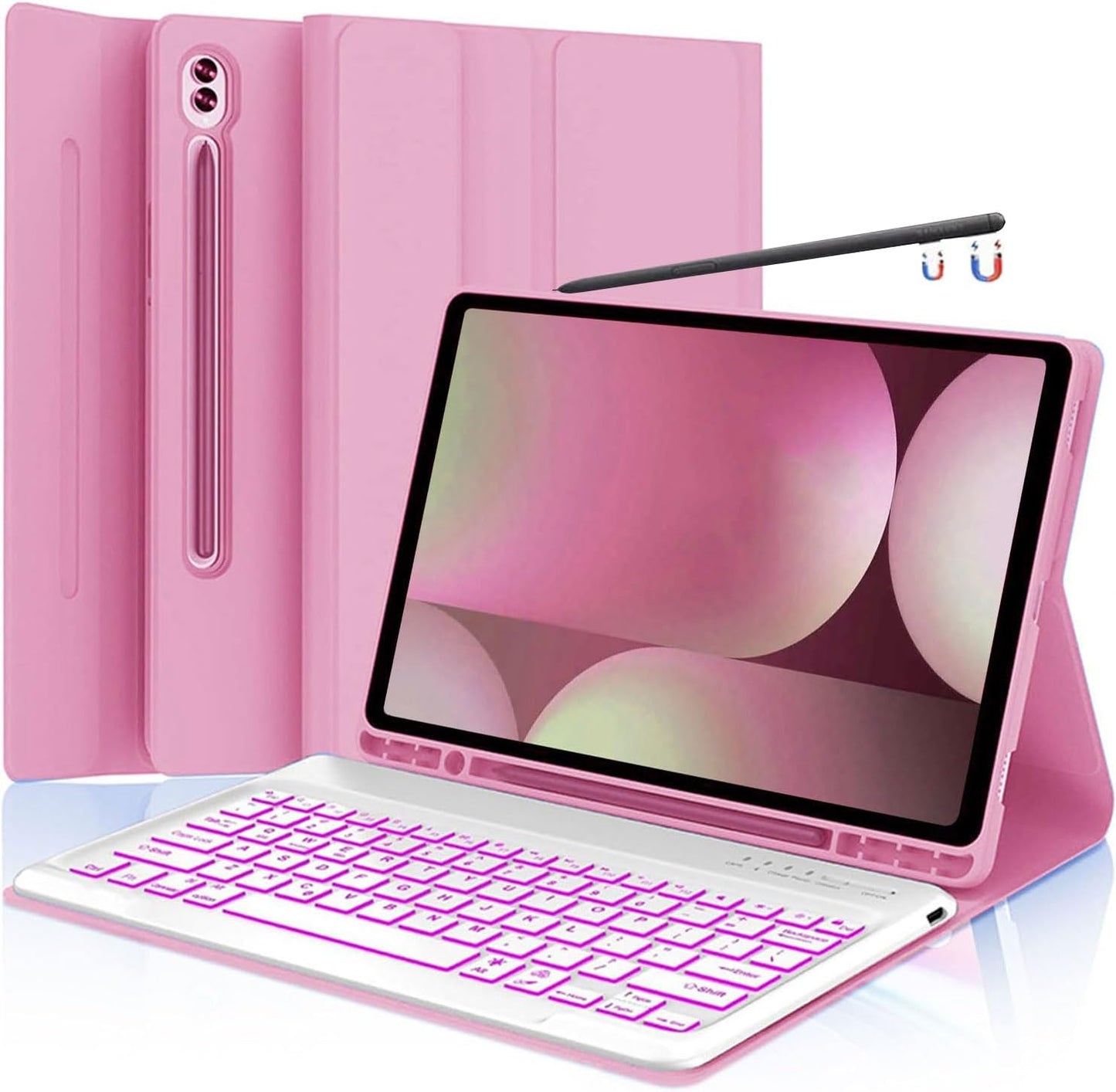 Keyboard Case for Samsung Tab S10 Plus and S9 Series Devices