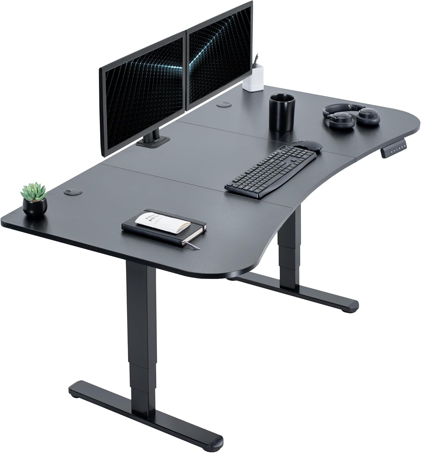 VIVO Electric Dual Motor Standing Desk with Memory Height Adjustment