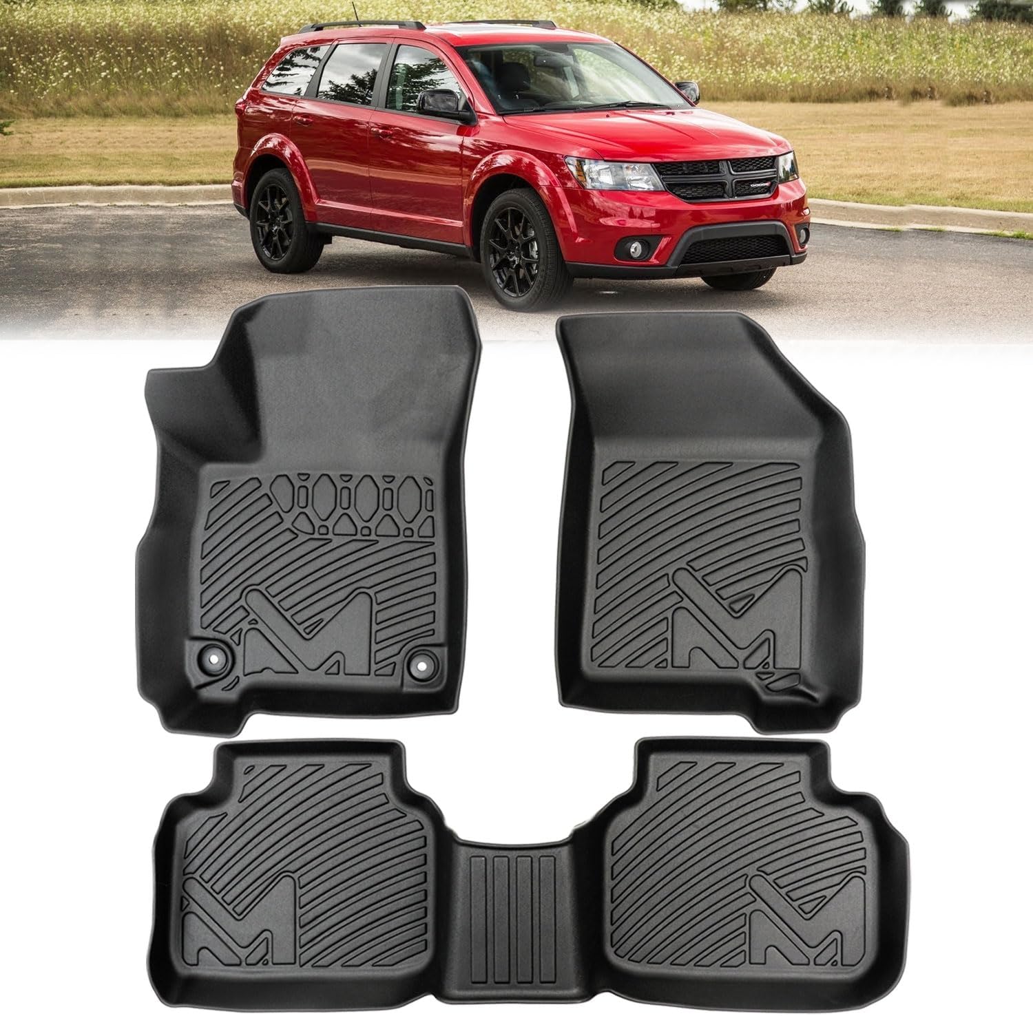 Custom TPE Automotive Floor Mats for 2011-2020 Dodge Journey