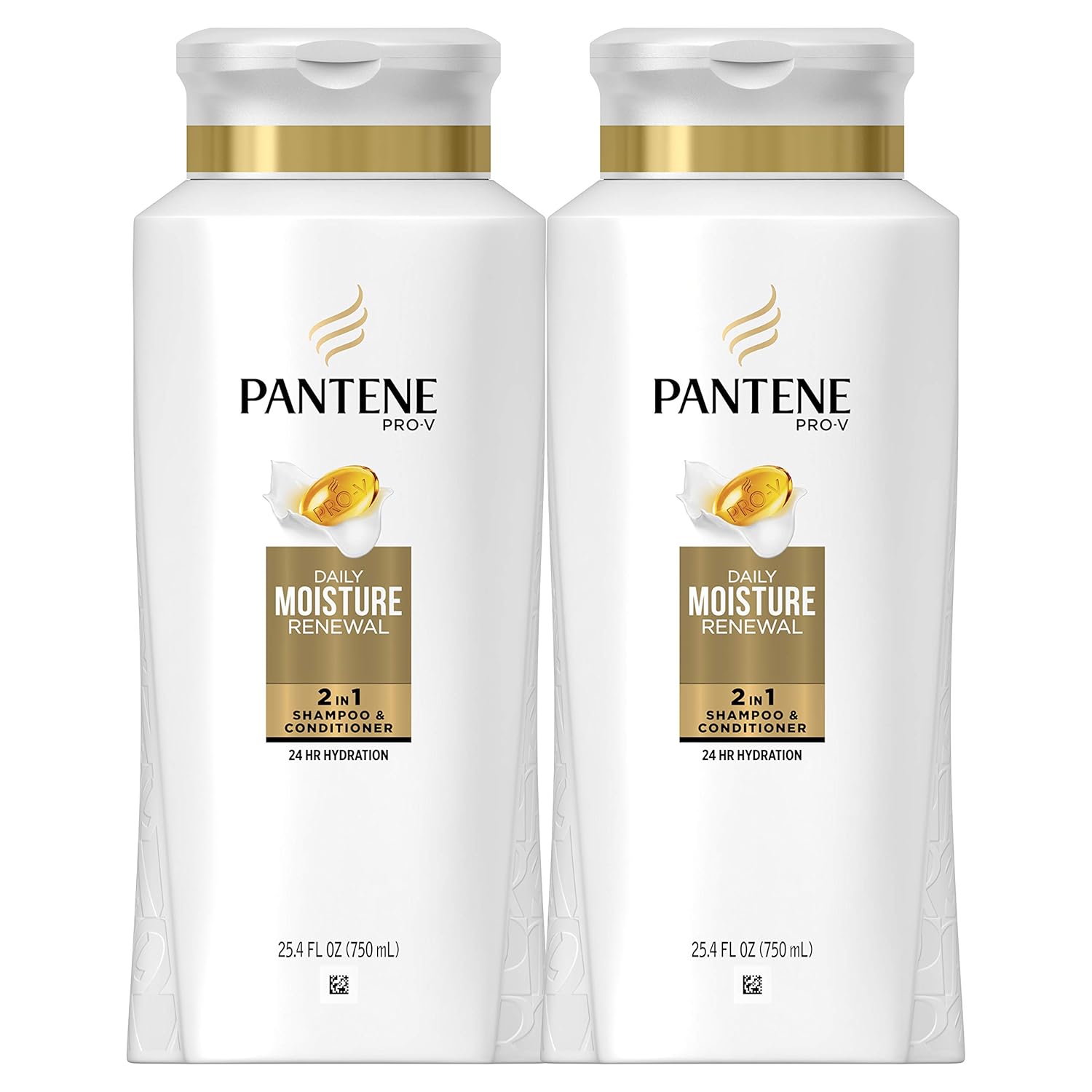 Pantene Pro-V Daily Moisture Renewal 2-in-1 for Dry Hair - 25.4 Fl Oz x 2