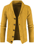 Casual Wool Blend Cardigan Sweater for Men by JMIERR