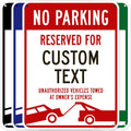 Custom No Parking Sign 18x24 in - Durable HDPE Reserved Parking