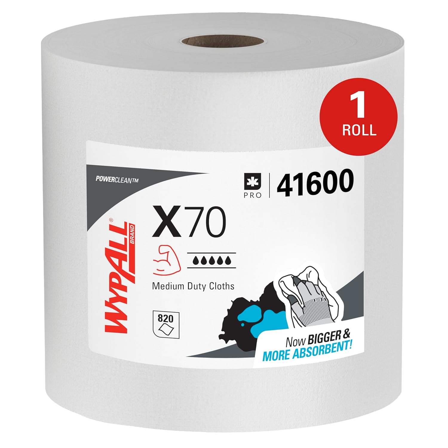 WypAll PowerClean X70 Cloths for Heavy-Duty Cleaning Tasks