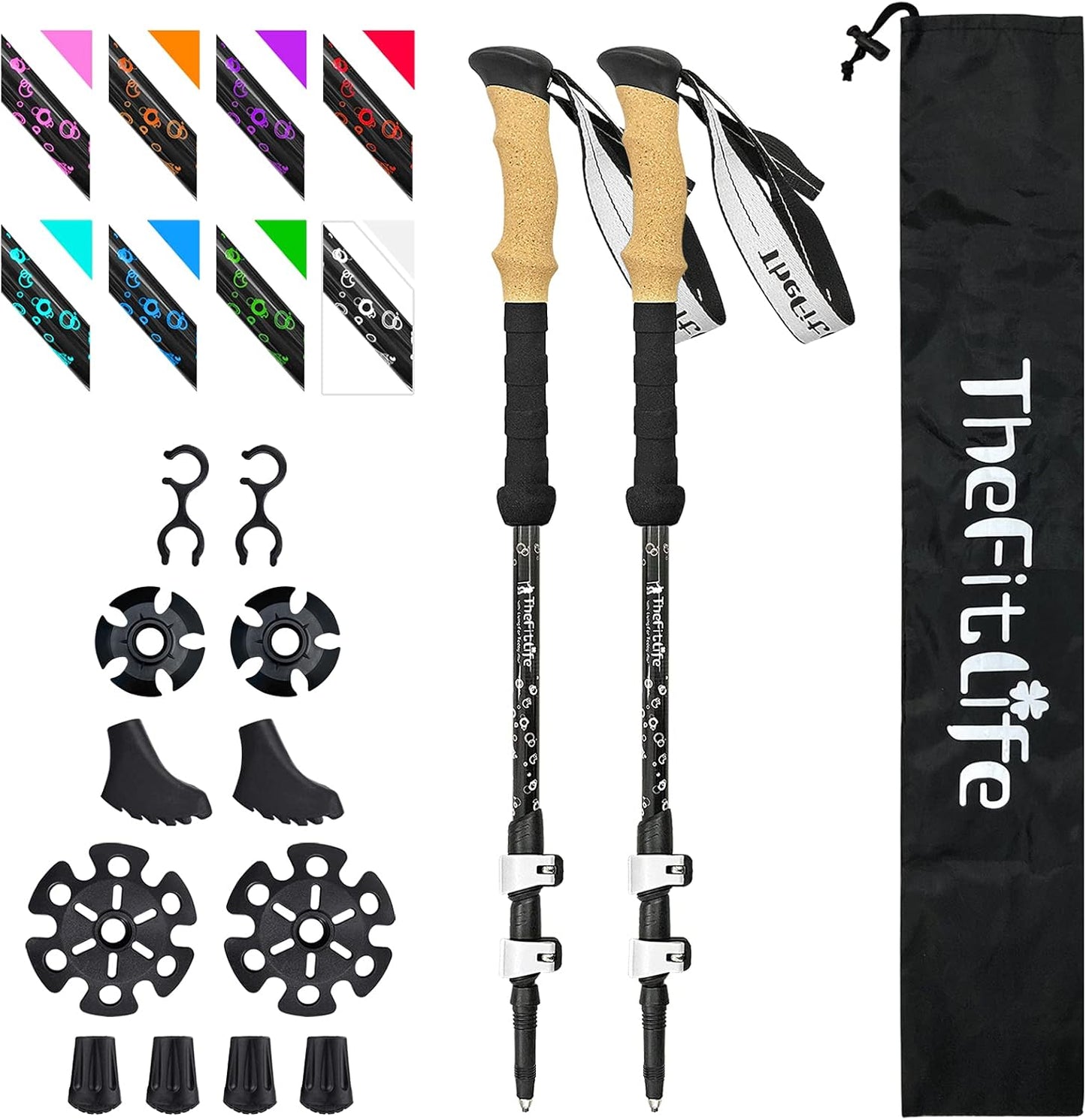 Ultralight Carbon Fiber Trekking Poles by TheFitLife