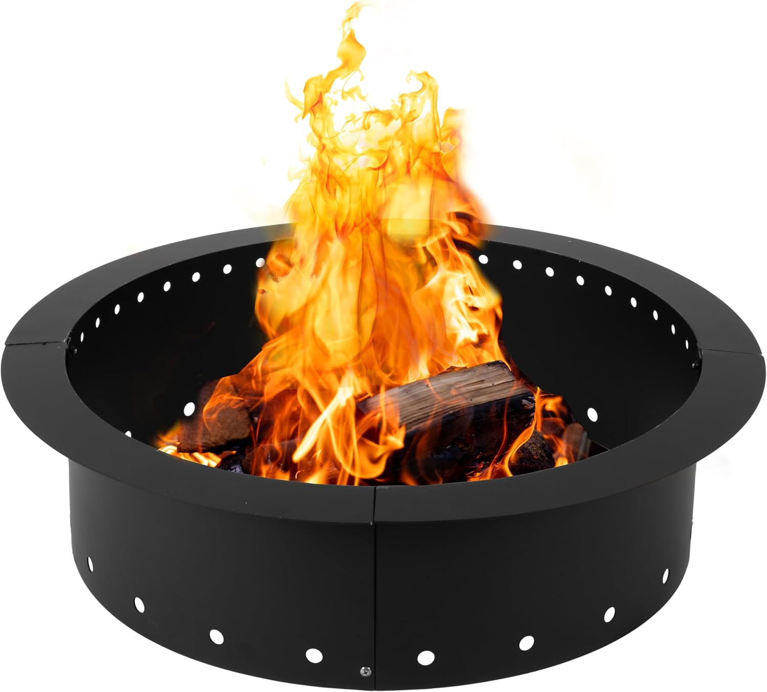 Heavy Duty Metal Smokeless Firepit Ring for Outdoor Gatherings