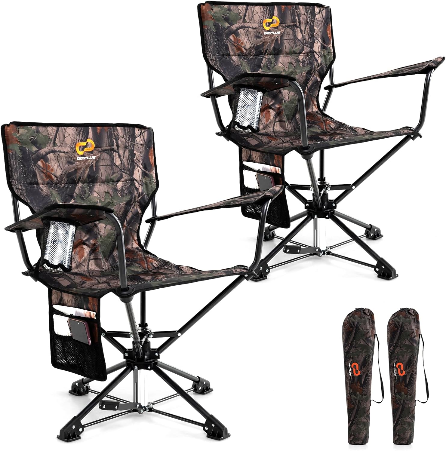 Goplus 360 Swivel Hunting Chair for Outdoor Comfort and Ease