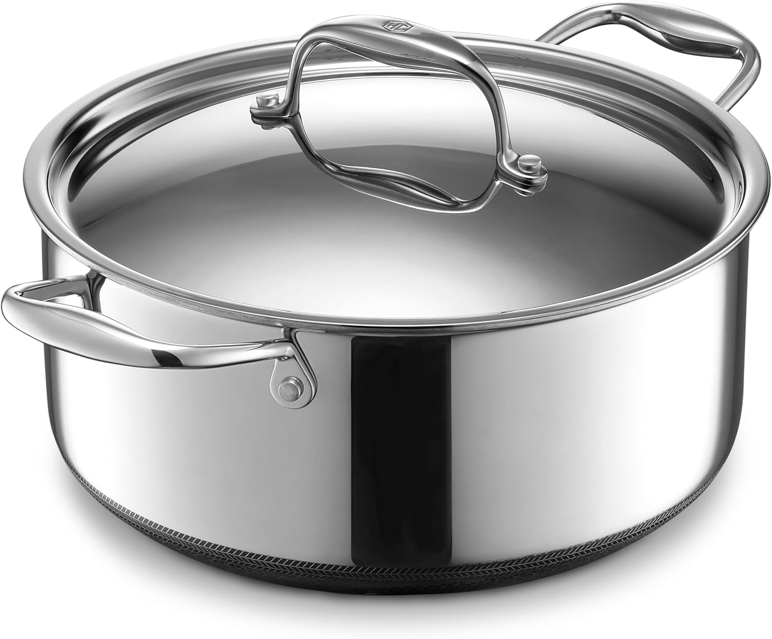 HexClad Hybrid Nonstick 5-Quart Dutch Oven for All Cooktops