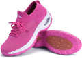 Women's Walking Sock Sneakers Slip On Mesh Wedge - Comfortable Walks