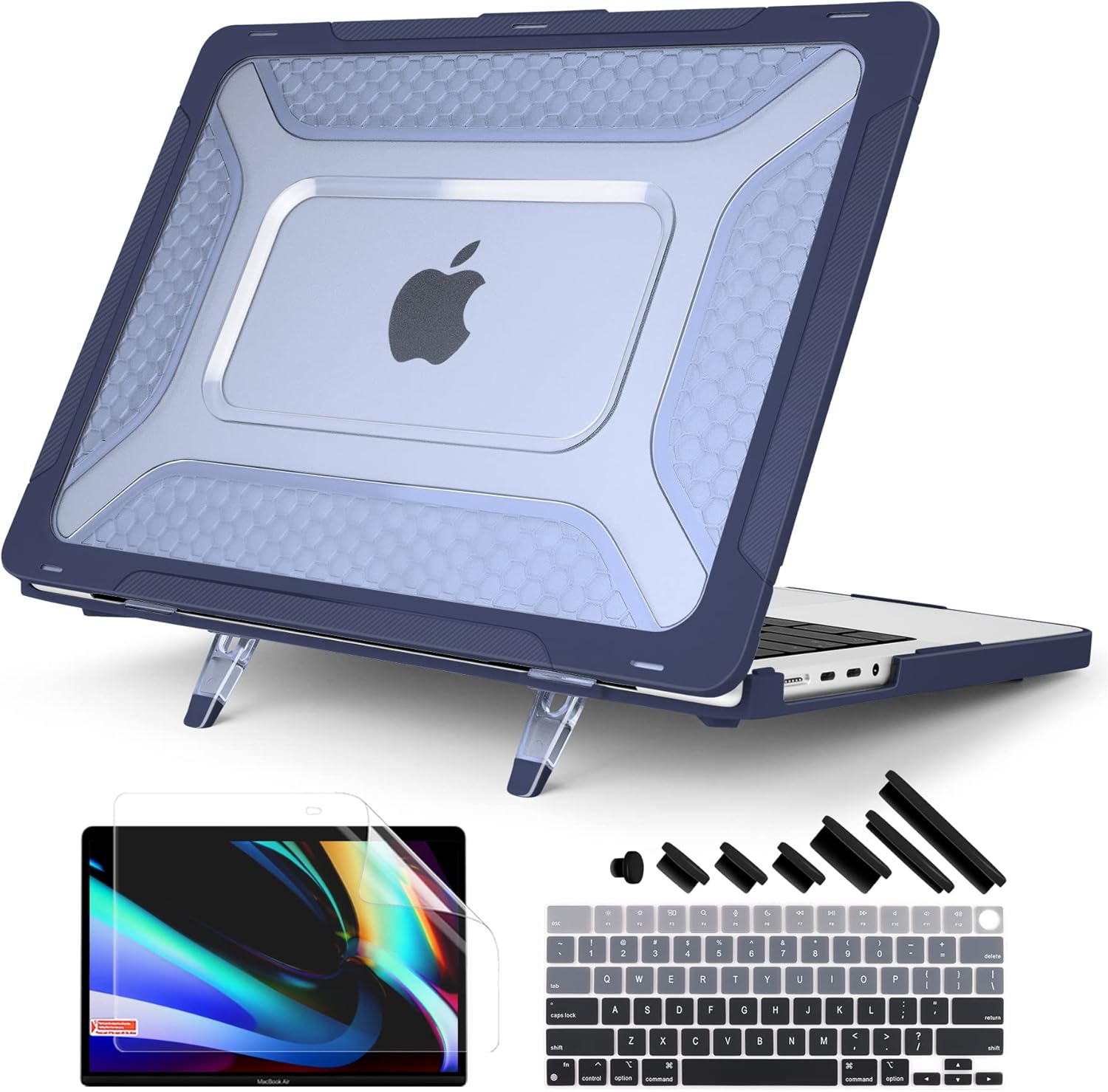 Batianda Compatible MacBook Pro 14 inch Case with Kickstand