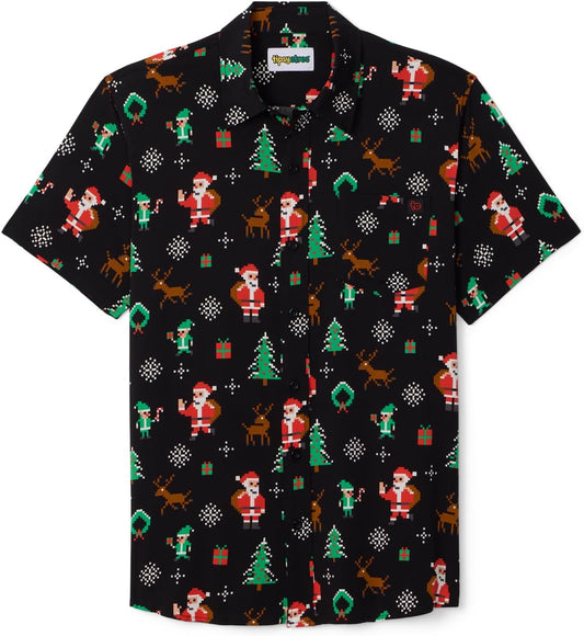 Tipsy Elves Men's Funny Holiday Button Down Shirts for All Occasions