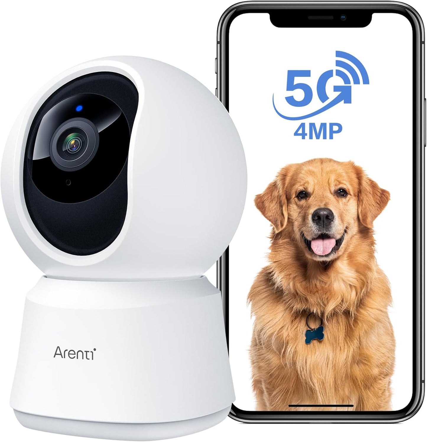 ARENTI 5G Pet Camera: Auto-Track & Talk