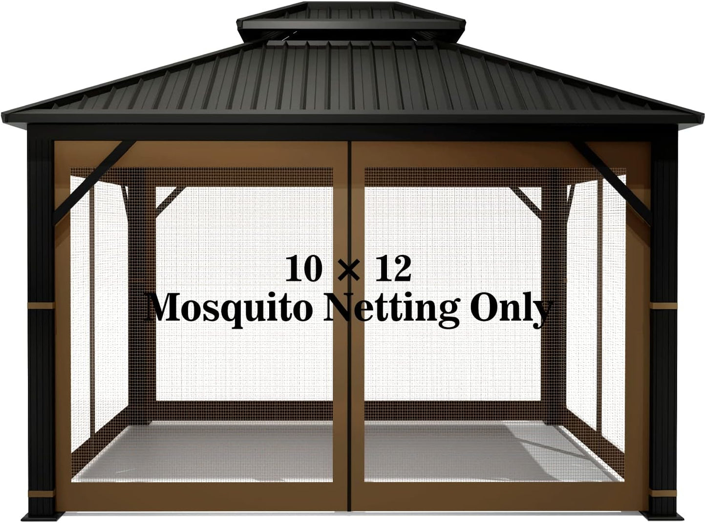 Gazebo Universal Replacement Mosquito Netting for 10ft x 12ft Gazebos
