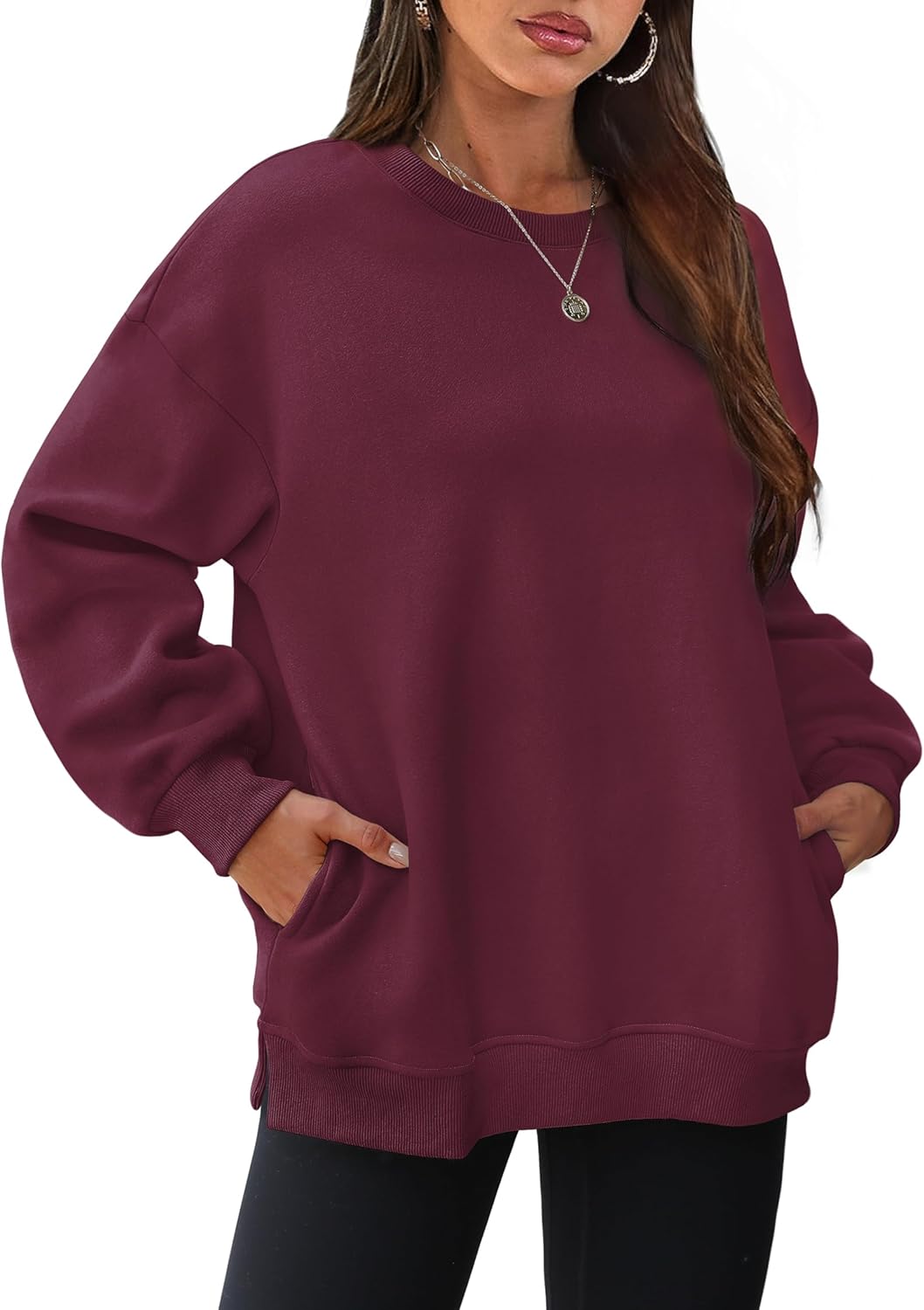Oversized Sweatshirts for Women - Cozy Fleece Pullover Tops