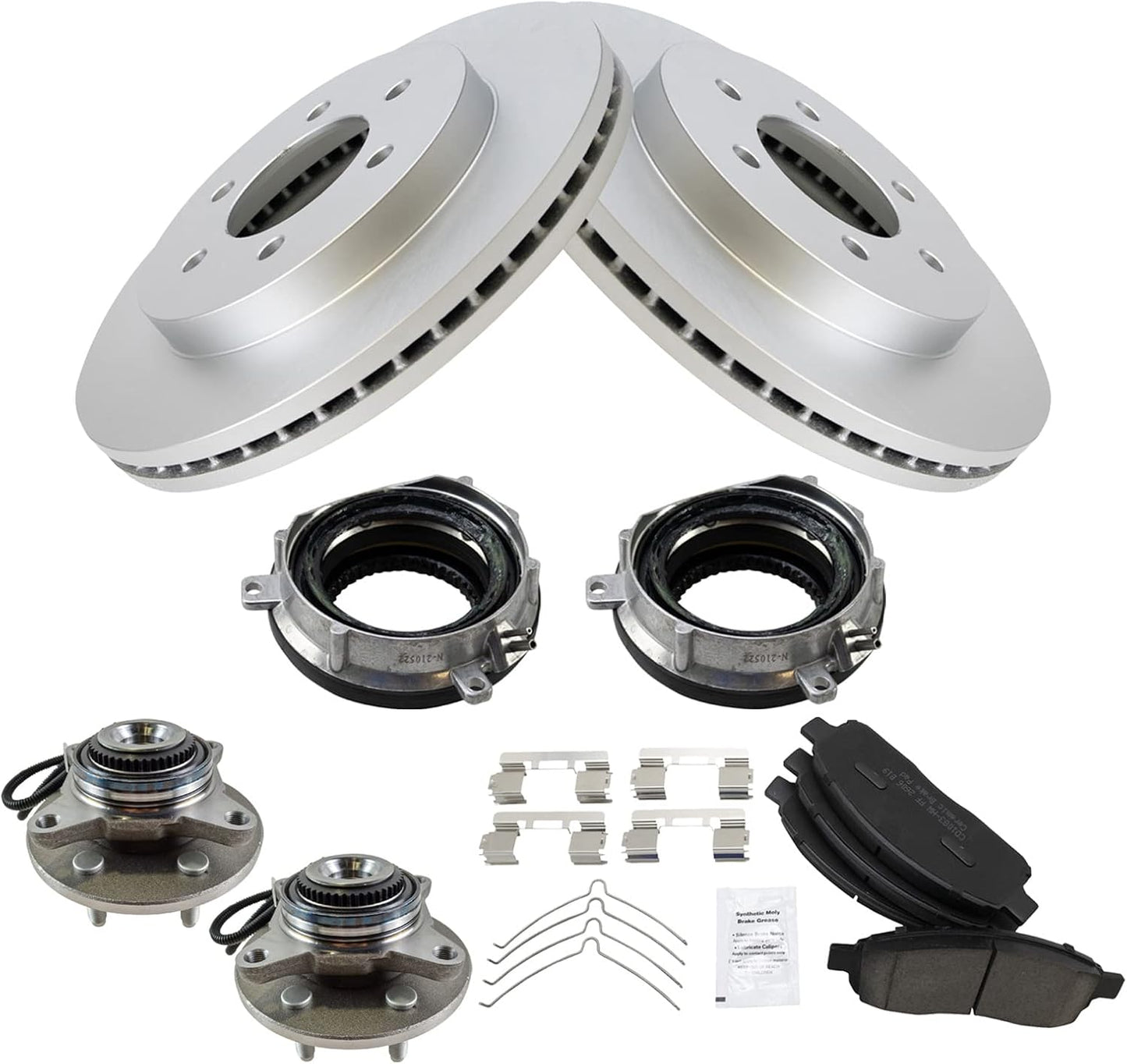 TRQ Front Brake Pad & Rotor Kit for 2005-2008 Ford F-150