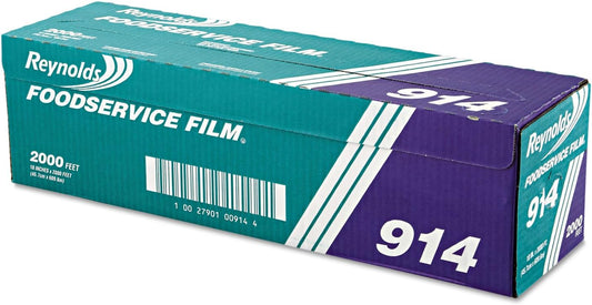 18in x 2000ft Wrap PVC Film Roll with Cutter Box for Easy Use