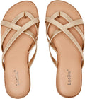 Women's Wide Width Flat Sandals - Comfortable Wide Slide for Summer