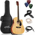 Ashthorpe Full-Size Dreadnought Cutaway Acoustic-Electric Guitar
