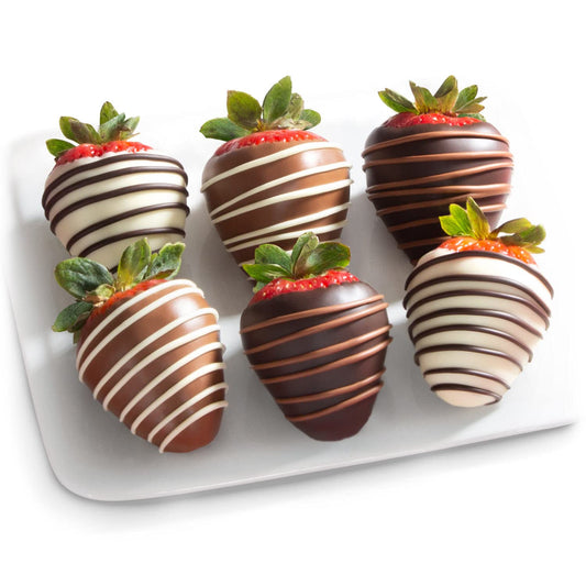 Chocolate Covered Strawberries Gift Box - 6 Decadent Treats