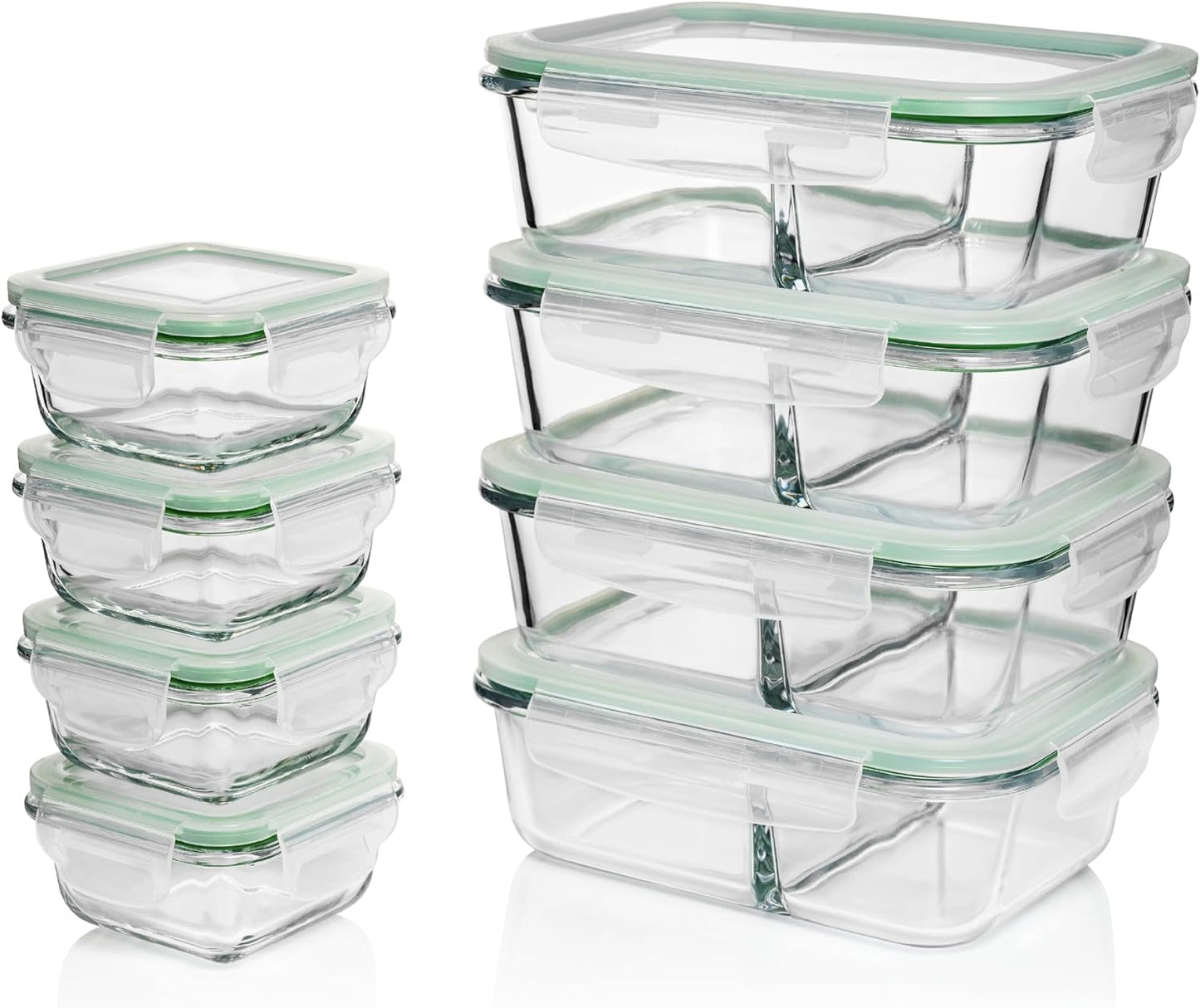 Fusion Gourmet Glass Meal Prep Containers for Organized Meals