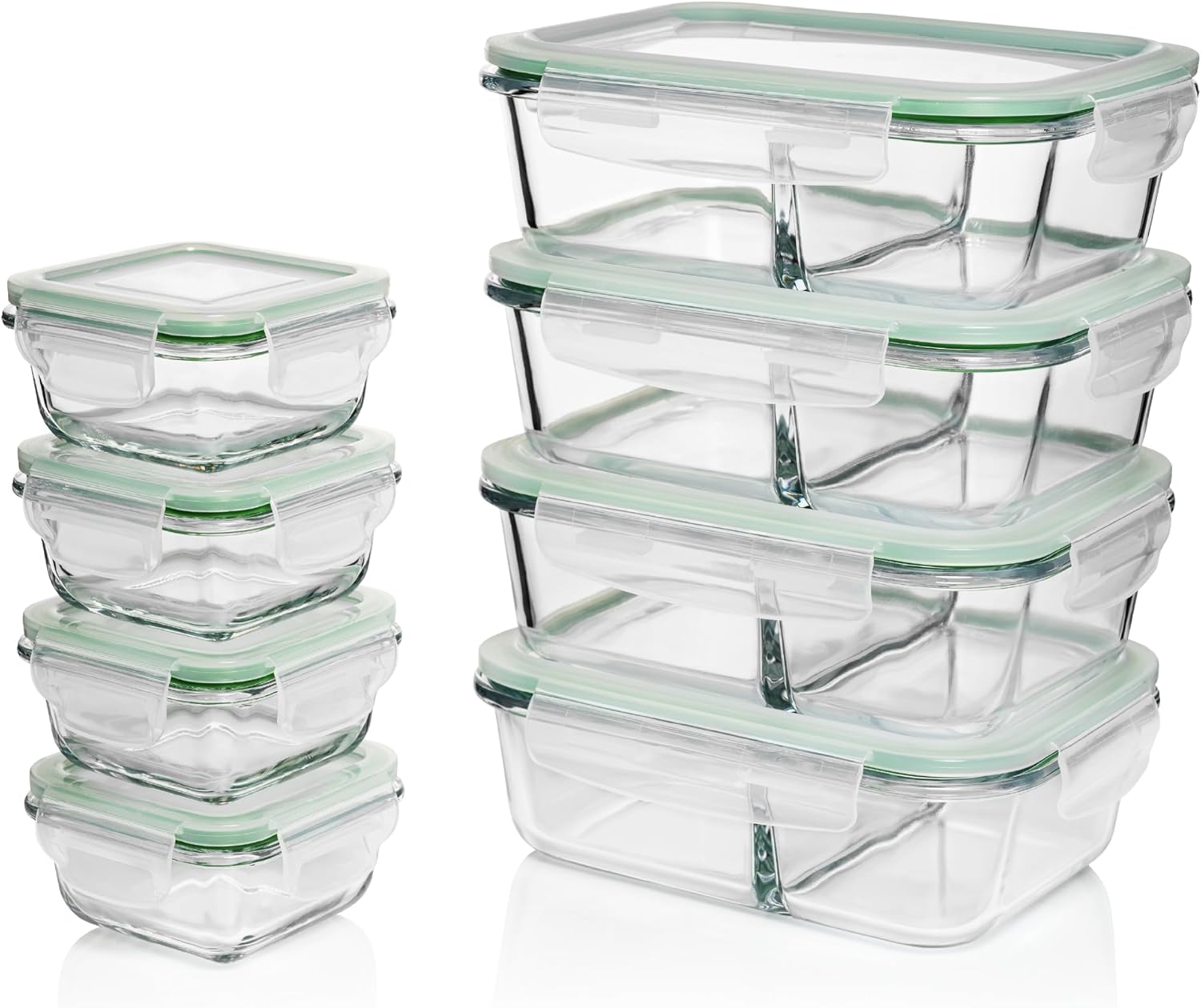 Fusion Gourmet Glass Meal Prep Containers for Organized Meals