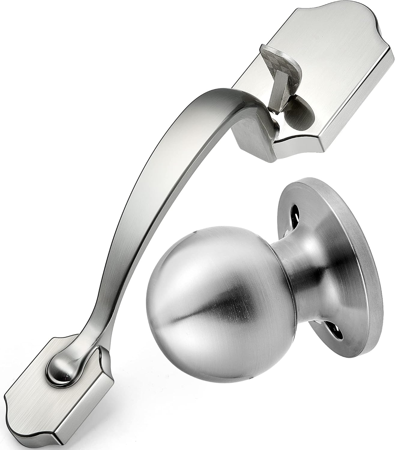 Front Door Knob Handleset for Right and Left Handed Doors