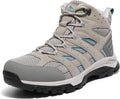 Women's Waterproof Leather Hiking Boots - Lightweight Trekking Comfort