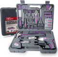 44PCS 4V Cordless Screwdriver Tool Kit Pink - Handy Home Repair Set