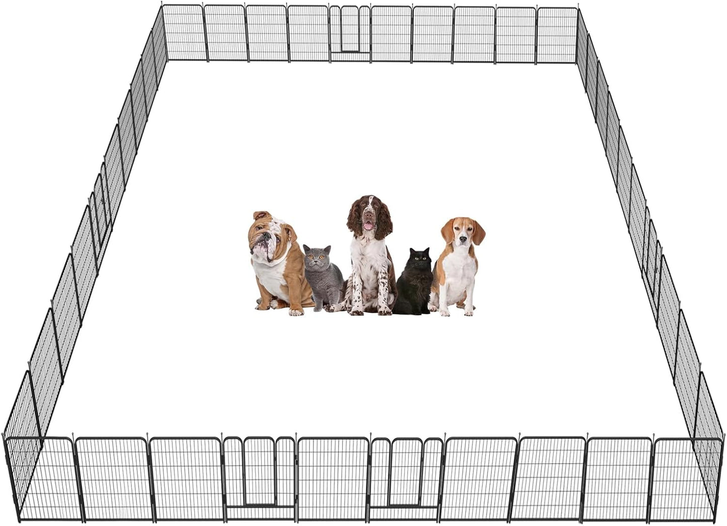 Heavy Duty Dog Playpen for Indoor and Outdoor Use, 40 Panels
