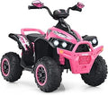 OLAKIDS Ride On ATV 12V Kids 4 Wheeler Battery Powered Toy Car