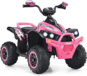 OLAKIDS Ride On ATV for Kids - 12V Electric Quad Car Fun