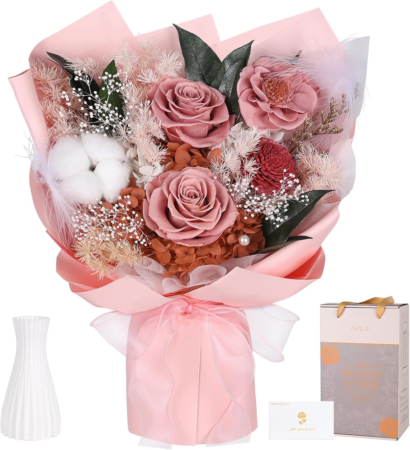 Preserved Bouquet of Flowers - Eternal Roses for Lasting Gifts