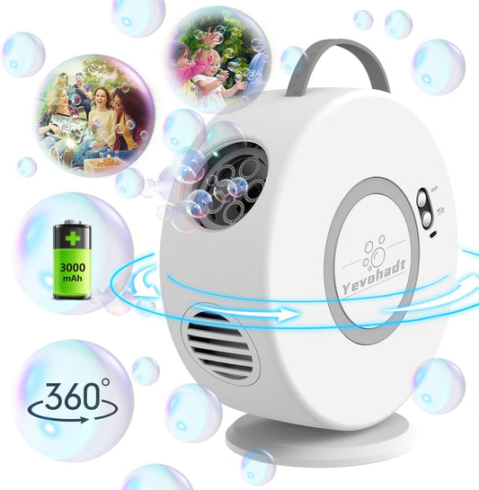 Portable Rechargeable Bubble Blower for Kids | Fun Outdoor Toy