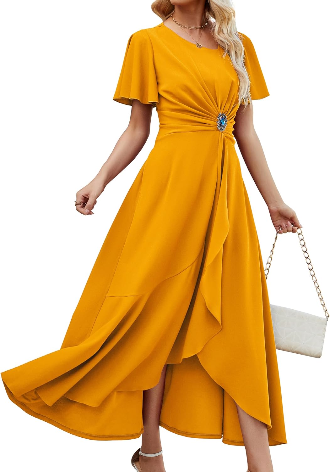 Elegant Wedding Guest Dresses with Pockets for Women